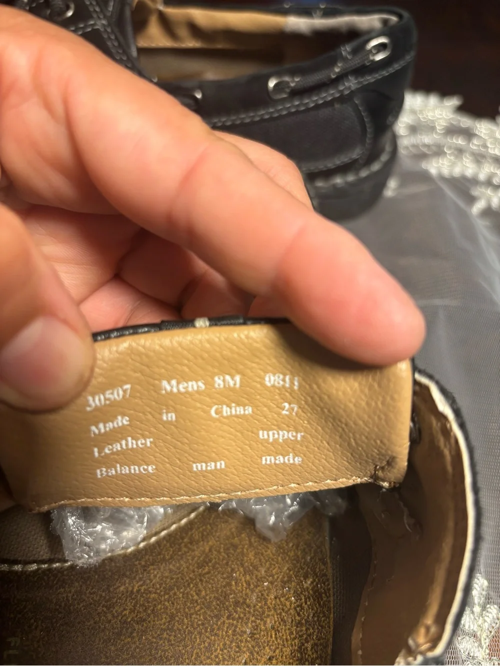 Clarks Black Leather and Fabric Men’s Boat Shoes